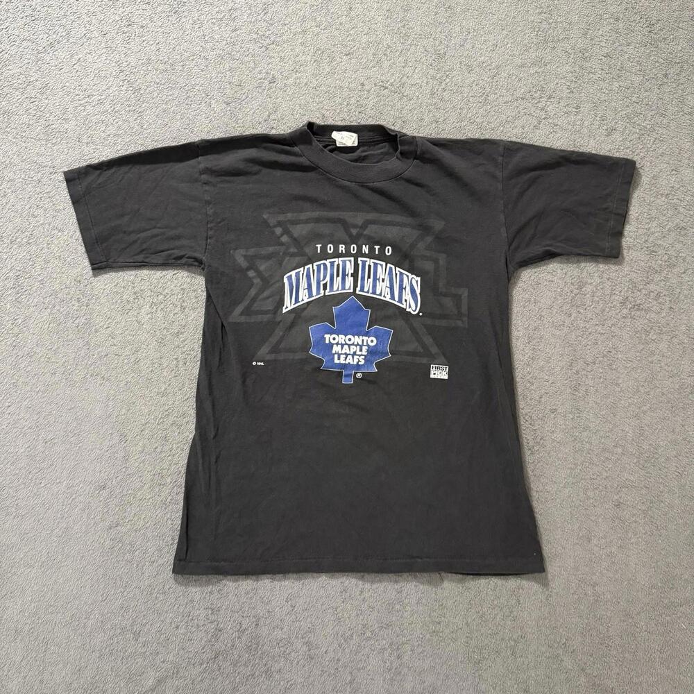 Vintage Toronto Maple Leafs NHL T-Shirt Black M Men’s
